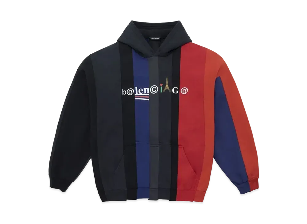 Balenciaga Cut-Up Hoodie "Multi Color"
