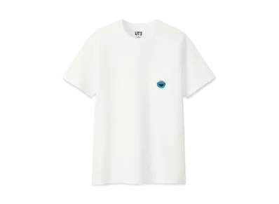 KAWS x Uniqlo x Sesame Street Cookie Monster Pocket Tee "White"