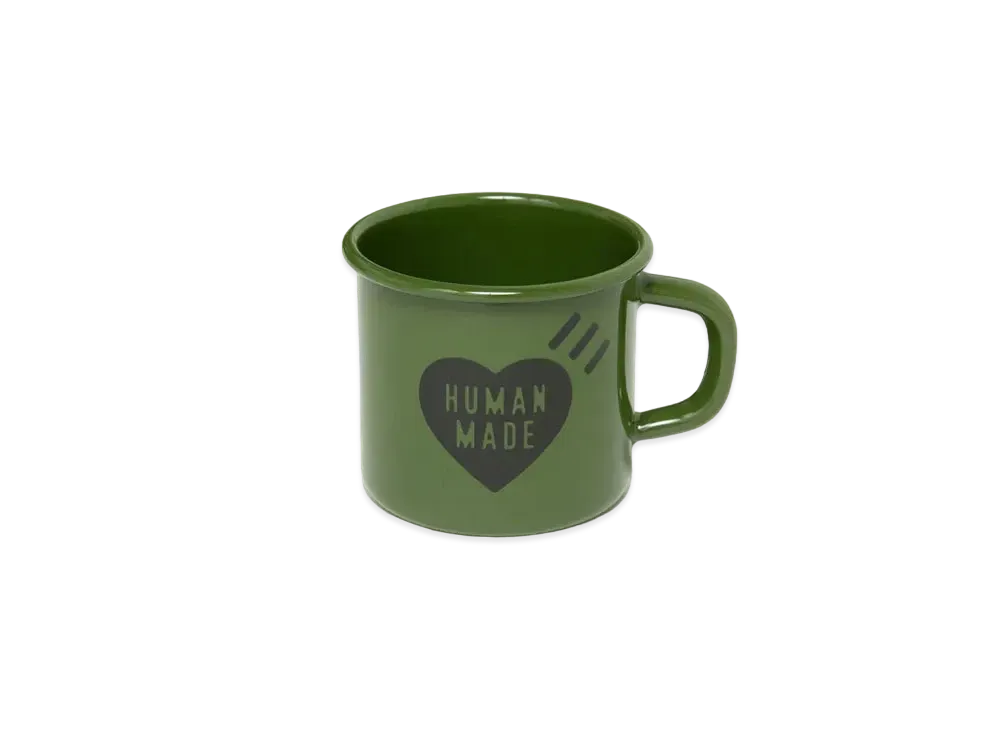 HUMAN MADE ENAMEL MUG "Olive"