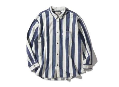 LEVI'S SILVERTAB OVERSIZE STRIPE SHIRT "Indigo"