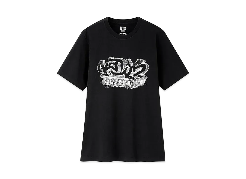 KAWS x Uniqlo Wordmark Tee "Black"