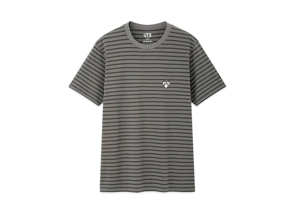 KAWS x Uniqlo BFF Striped Tee "Dark Grey"