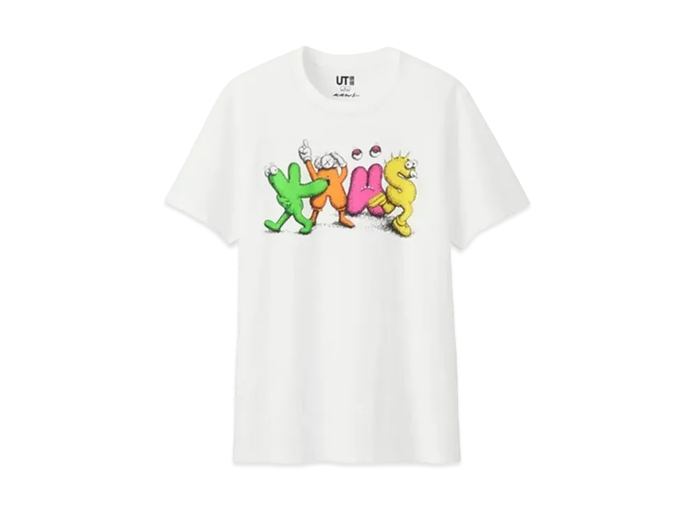 KAWS x Uniqlo Logo Tee "White"
