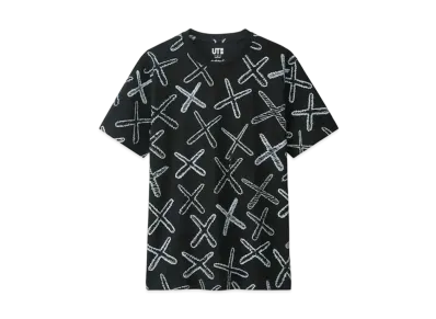 KAWS x Uniqlo All Over X Tee "Black"