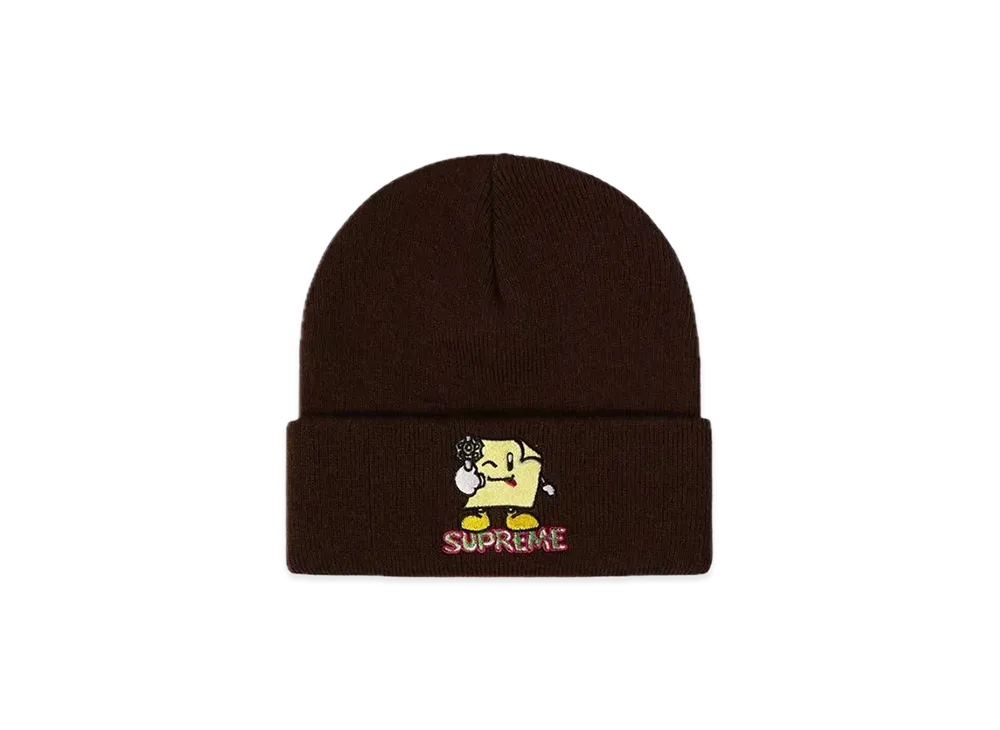 Supreme Sticky Note Beanie "Brown"
