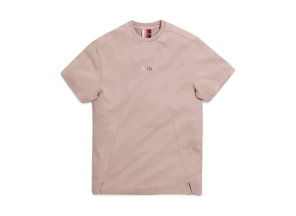 Kith Garment Dyed Paneled Tee "Wood Rose"