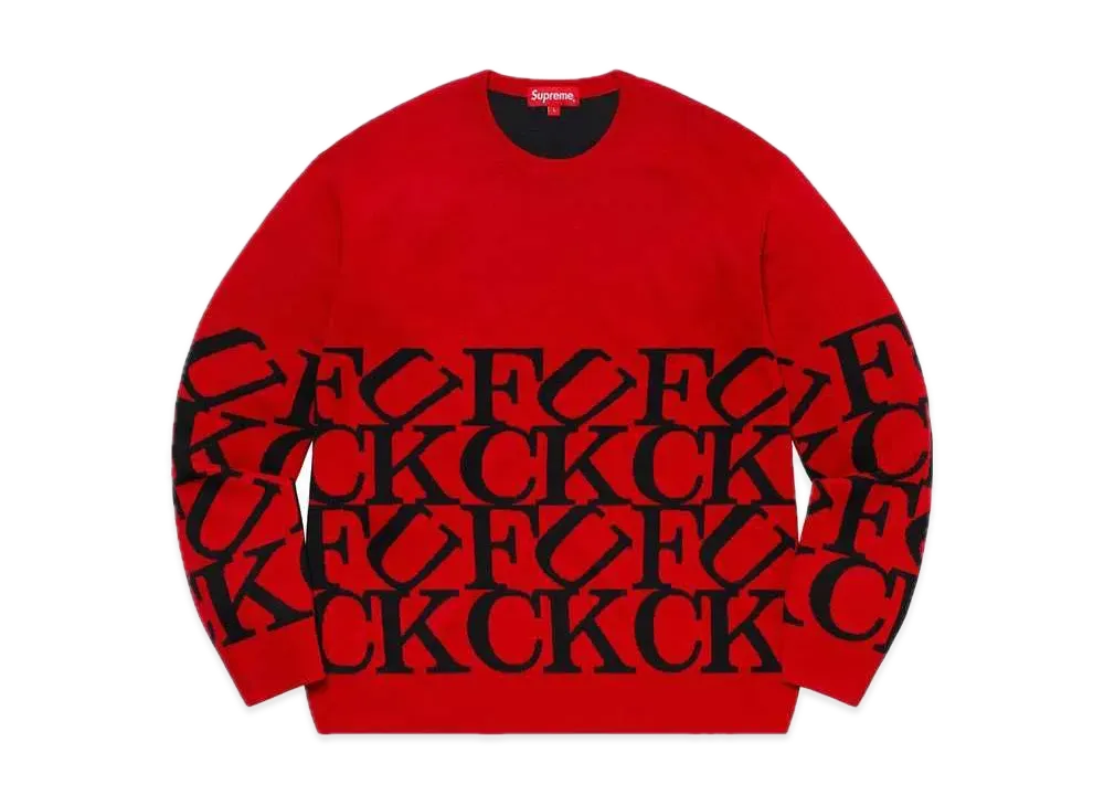 Supreme Fuck Sweater "Red"