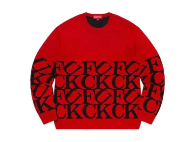 Supreme Fuck Sweater "Red"