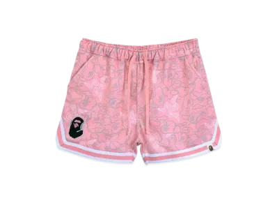 A BATHING APE x Razer NEON CAMO EASY SWEAT SHORTS "Pink"