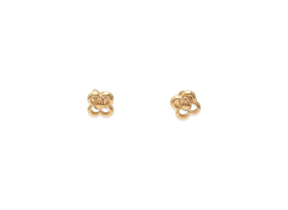 Louis Vuitton Flower Full Earrings "Gold"