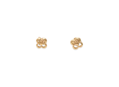 Louis Vuitton Flower Full Earrings "Gold"