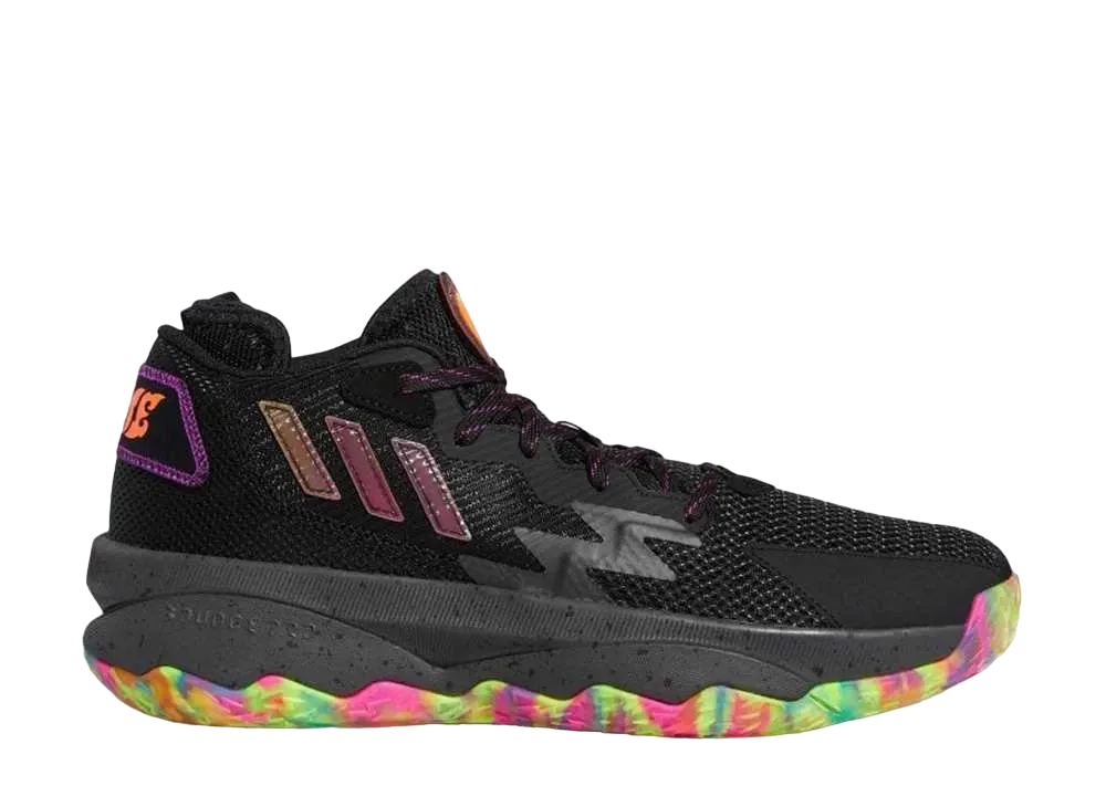 adidas Dame 8 Big Mood "Core Black/Gray Six/Panther Cyan"