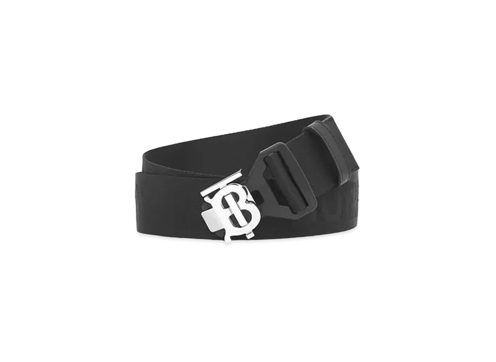 Burberry TB Sport Clip 40MM Webbing Belt "Black"