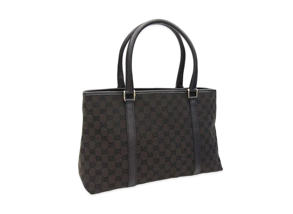GUCCI GG Canvas Tote Bag  "Brown"