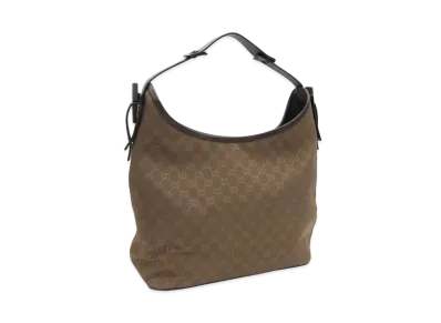 GUCCI GG Canvas One Shoulder Bag "Brown"