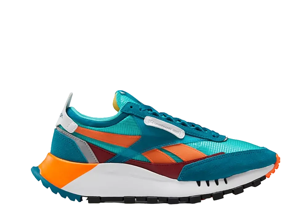 リーボック ウィメンズ クラシックレザー レガシー "タイムレス ティール/ソーラー オレンジ"