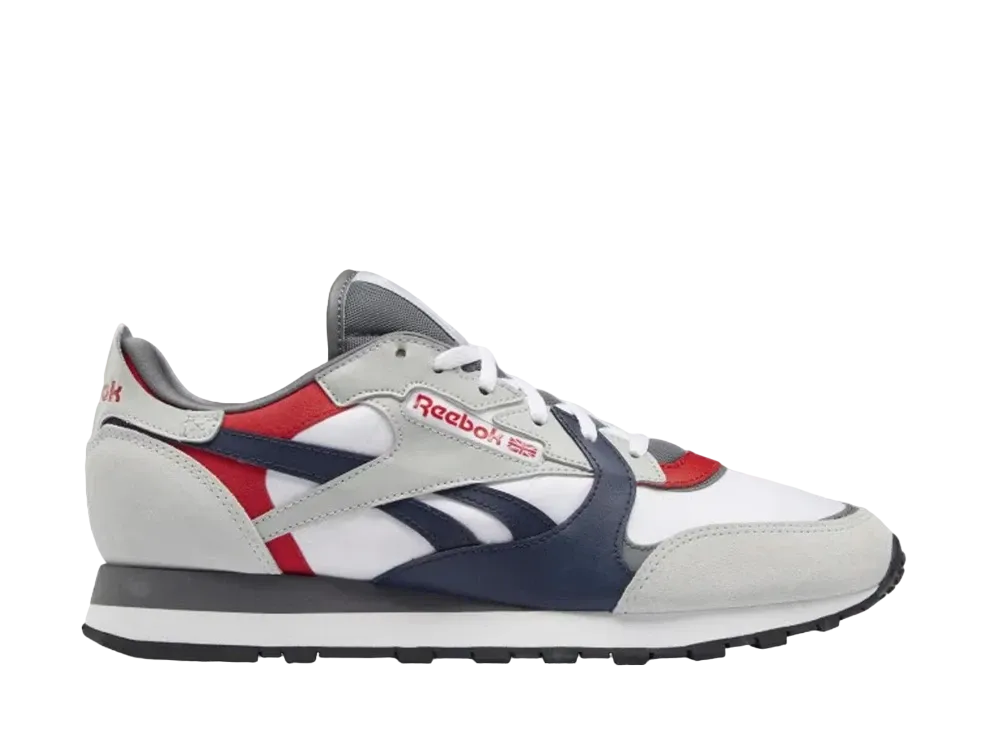 リーボック クラシックレザー "グレイ ネイビー レッド"