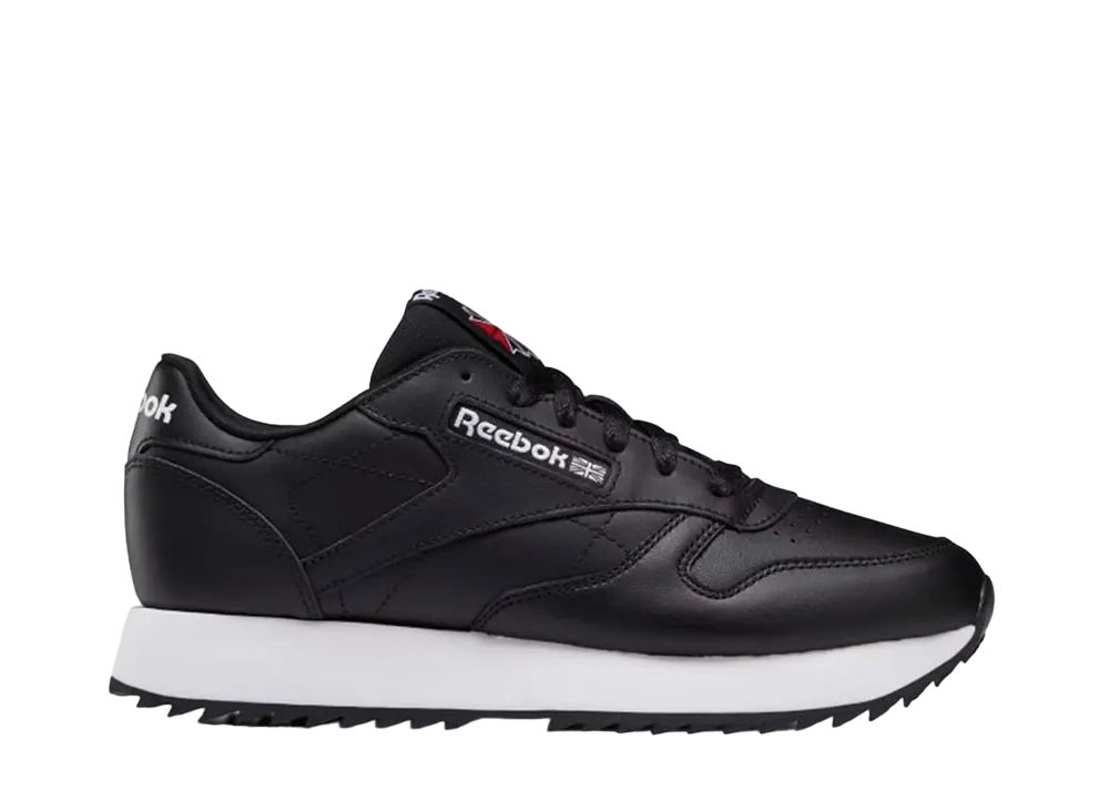 リーボック ウィメンズ クラシックレザー リプル "ブラック ホワイト"