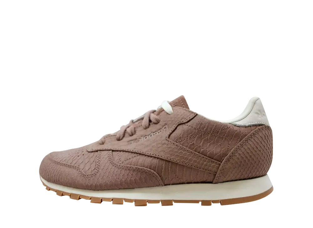 リーボック ウィメンズ クラシックレザー クリーン エキゾチック "トープ/チョーク"