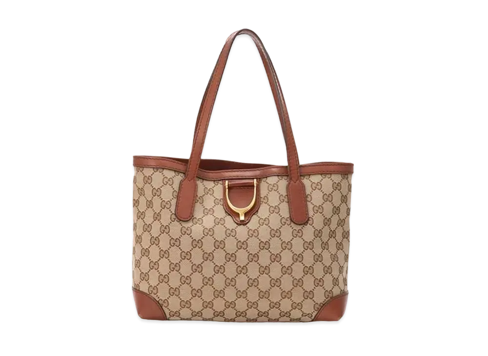 GUCCI GG Canvas Tote Bag "Brown"