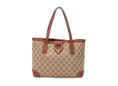 GUCCI GG Canvas Tote Bag "Brown"