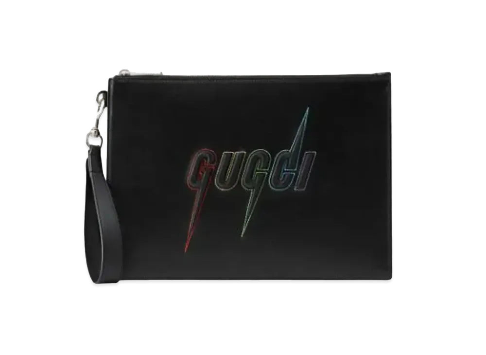 グッチ グッチブレード クラッチバッグ "ブラック"