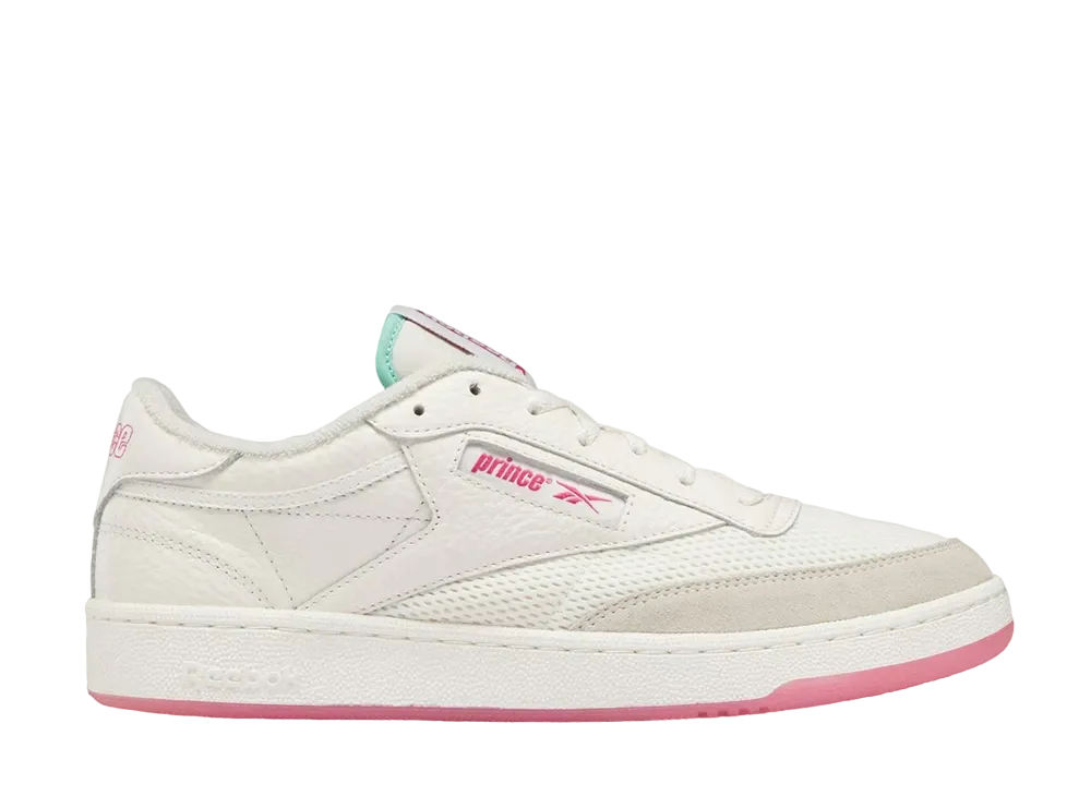 Prince × Reebok Club C 85 "Chalk/Rose Rage"