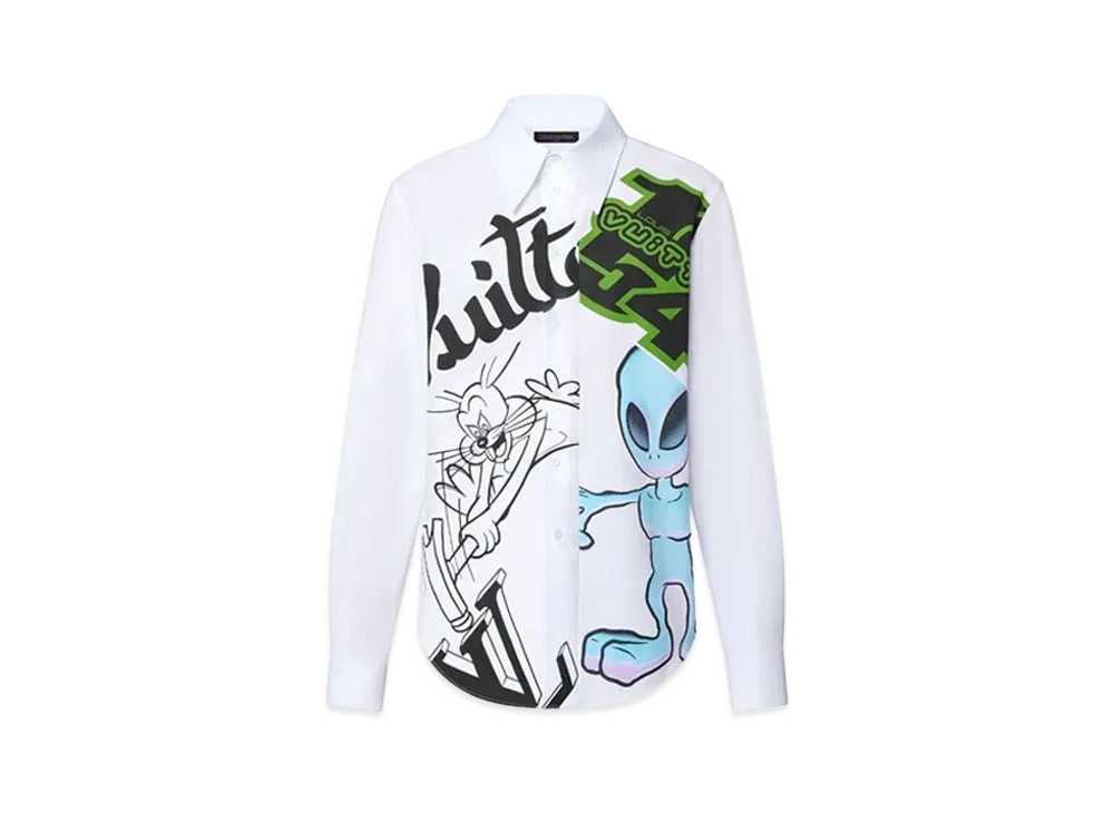 Louis Vuitton Printed Shirt and Tie