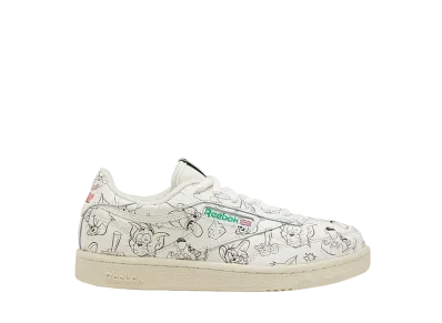 Tom & Jerry × Reebok GS Club C All-Over "Chalk/Paper White"