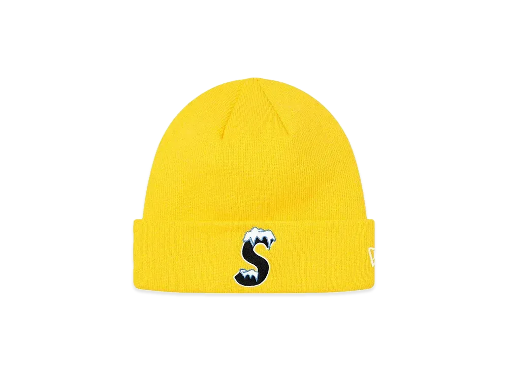 Supreme New Era S Logo Beanie "Yellow" (20FW)
