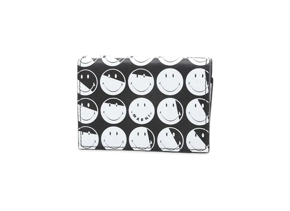 MARNI × SMILEY Mini Wallet "Black"