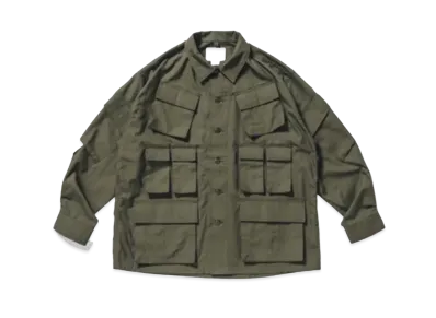 Wtaps 20AW MODULAR / LS / COTTON. RIPSTOP "Olive Drab"