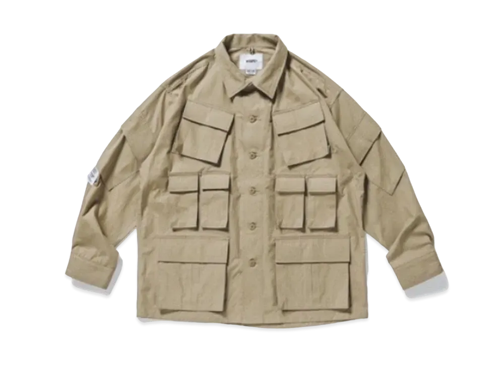 ダブタップス 20AW モジュラー / LS /コットン. リップストップ "ベージュ"