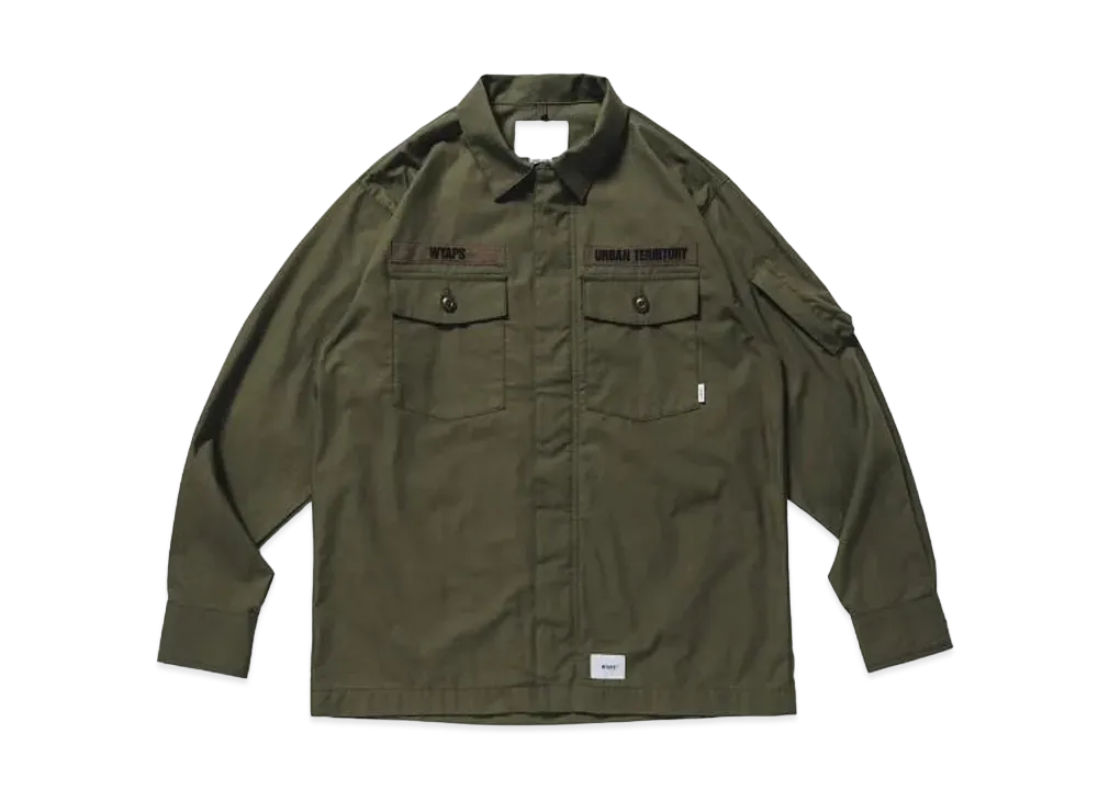 Wtaps Flyers L/S Cotton Weather "Olive Drab"
