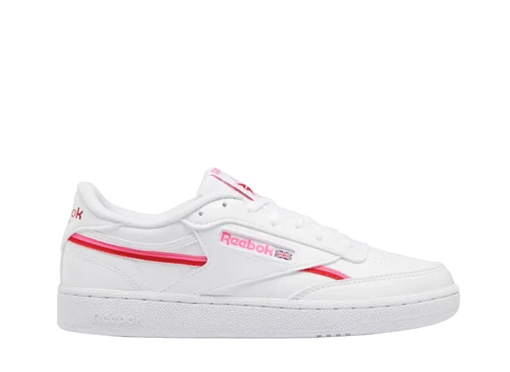 リーボック ウィメンズ クラブC 85 ビーガン "ホワイト アトミック ピンク"