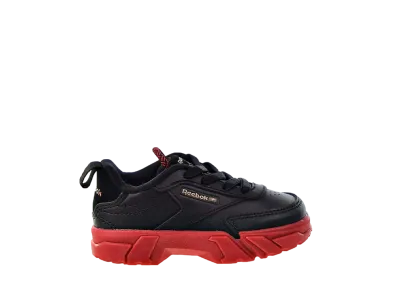 Cardi B × Reebok TD Club C "Black/Vector Red"