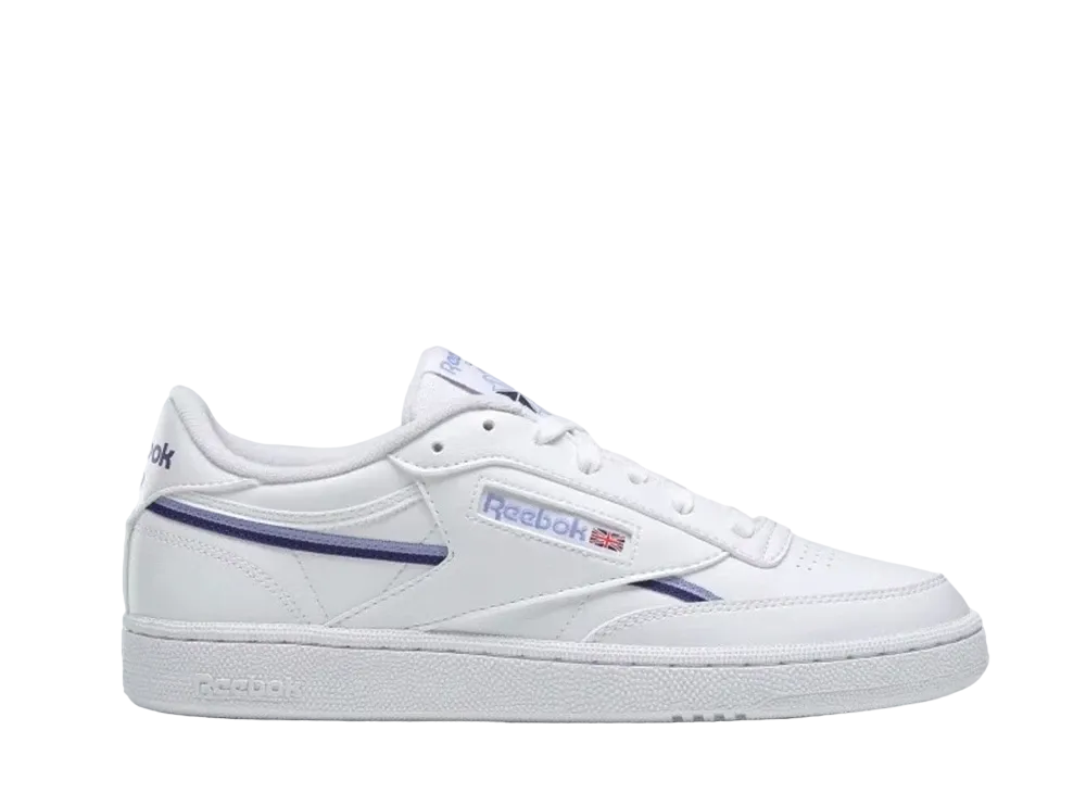 リーボック ウィメンズ クラブC 85 ビーガン "クラウド ホワイト ボールド パープル"