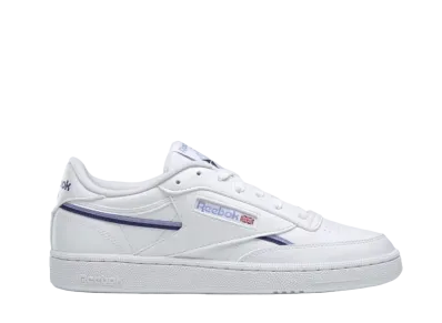 Reebok Women's Club C 85 Vegan "Cloud White Bold Purple"