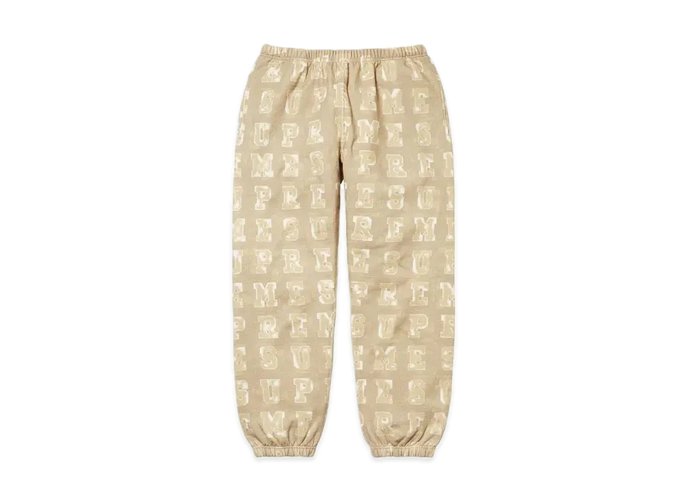 Supreme Blocks Sweatpant "Tan"