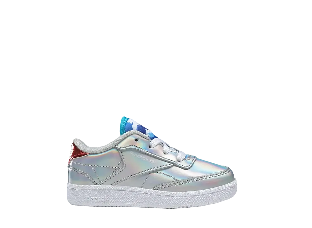 ワンダー ウーマン × リーボック TD クラブC 85 DC "シルバー メタリック"(キッズ)