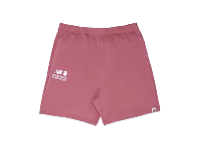 A BATHING APE x NEW BALANCE RELAXED FIT SHORTS "Red"