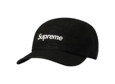 Supreme Linen Fitted Camp Cap "Black"