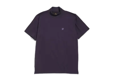 Needles S/S MOCK NECK TEE - PE/C JERSEY "Navy"