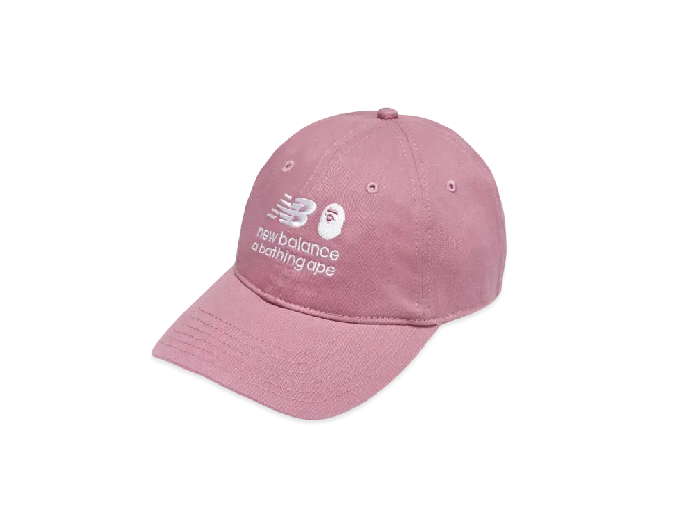 A BATHING APE x NEW BALANCE PANEL CAP "Red"
