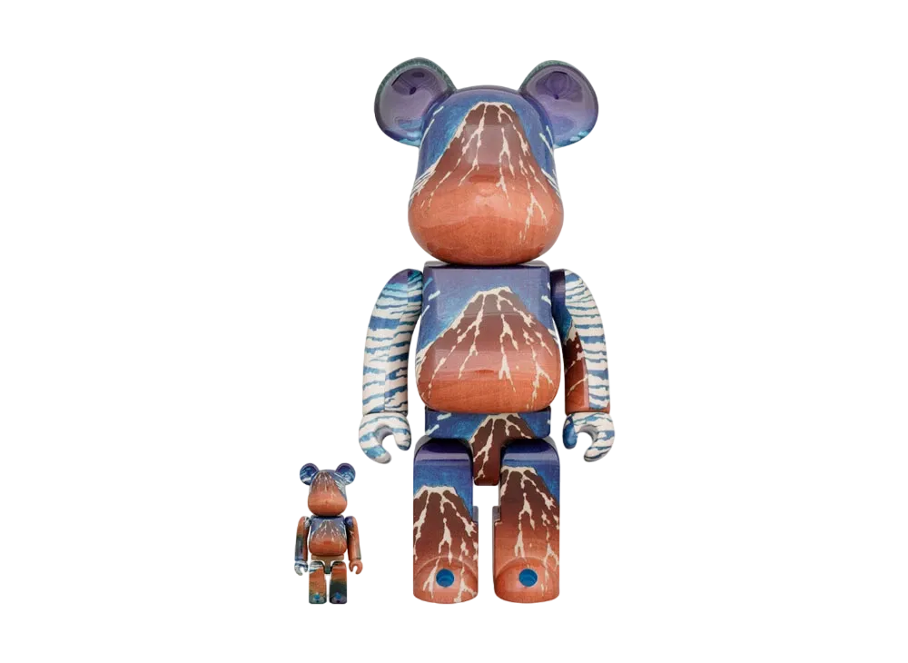 Bearbrick KATSUSHIKAHOKUSAI 「Thirty-six Views of Mt. Fuji Red Fuji」100% & 400%