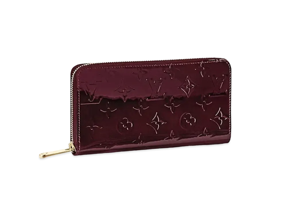 ルイヴィトン モノグラム ヴェルニ ジッピー ウォレット "アマラント" M90416