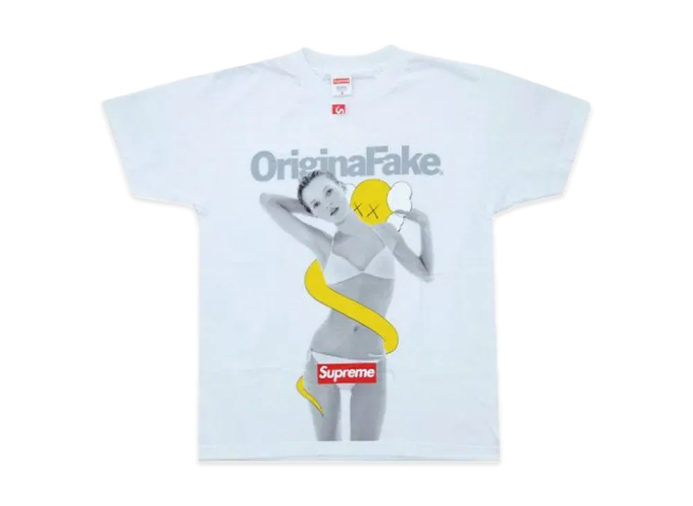 Supreme Original Fake Daikanyama 10th Anniversary Kate Moss Tee "Yellow"