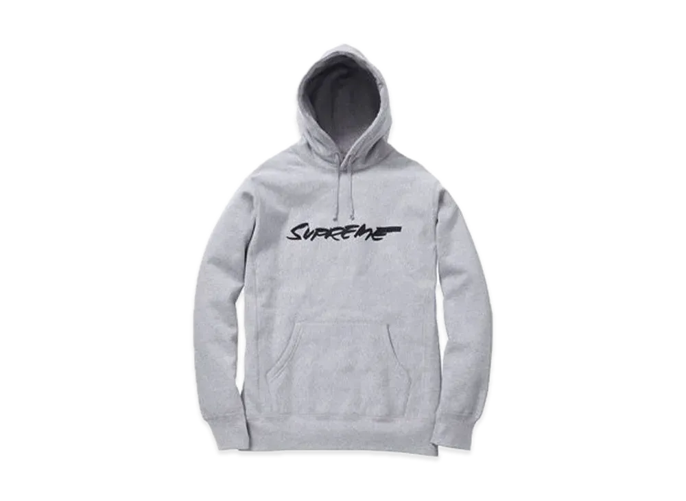 Supreme Futura Logo Pullover Hoodie "Hether Grey"