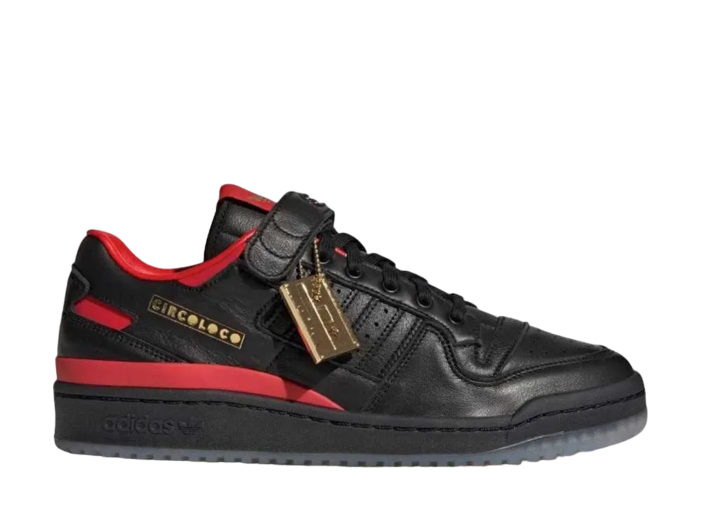adidas Circoloco Forum Low "Core Black/Core Black/Vivid Red"