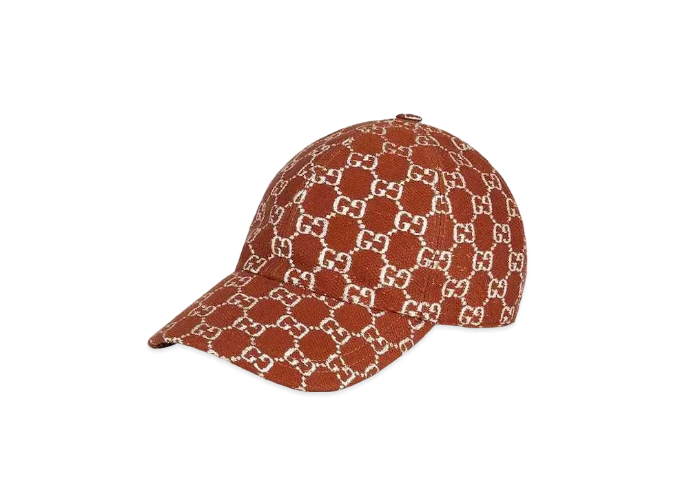 GUCCI GG Lame Baseball Hat "Brown/Silver"